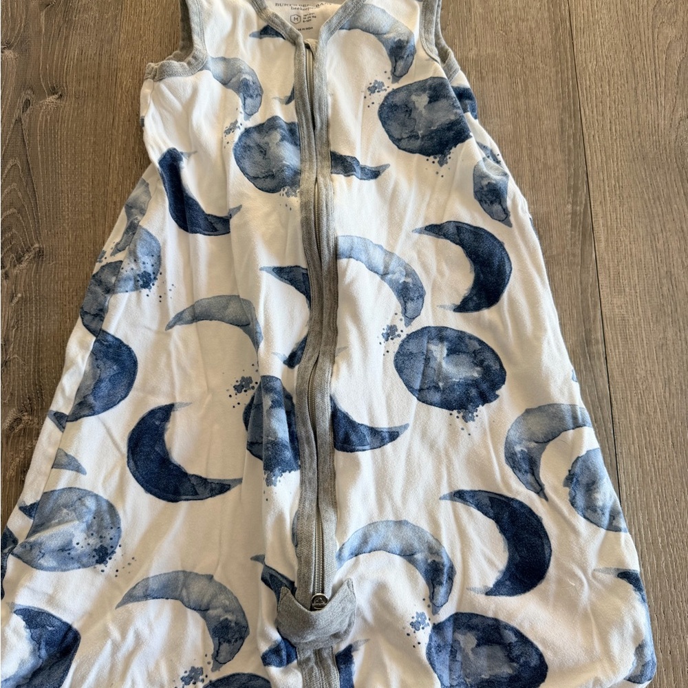 Burt's Bees Baby Moon Print Sleep Sack - Blue and White